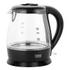 Fierbător electric cordless teesa 1l, bază pivotantă 360º, sticlă borosilicată