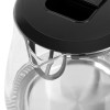 Fierbător electric cordless teesa 1l, bază pivotantă 360º, sticlă borosilicată