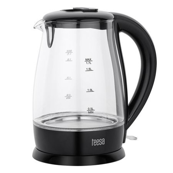 Fierbător electric cordless teesa 1.7l cu protecție la fierbere