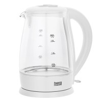 Fierbator electric cordless teesa 1.7l, sticlă borosilicată, 2200w