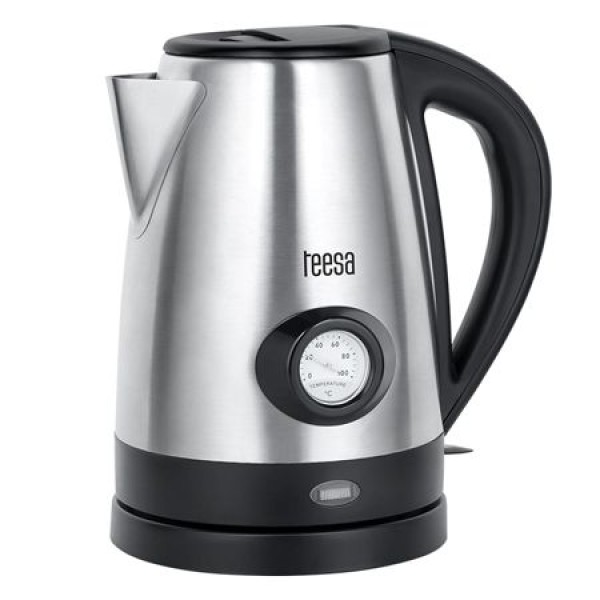 Fierbător electric fără fir 1.7l, indicator temperatură, putere 2200w Fierbător electric fără fir 1.7l, indicator temperatură, putere 2200w