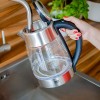 Fierbător electric teesa 1.7l, reglare temperatură 50-90°c, sticlă borosilicată