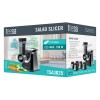 Răzătoare electrică de legume teesa, 150w, negru cu inox, 5 tipuri de răzătoare