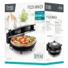 Aparat preparare pizza teesa supreme - 1200w, piatră de 32cm