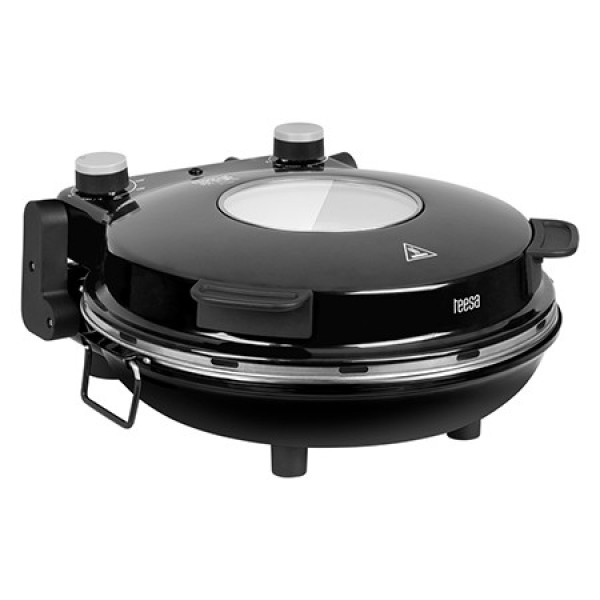 Aparat preparare pizza teesa supreme - 1200w, piatră de 32cm