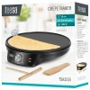 Aparat pentru preparat clatite 30cm 1200w teesa - antiaderent, siguranță