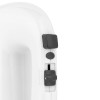 Mixer de mana Teesa, 400 W, 5 viteze, Functie Turbo, Cutie depozitare cablu, 2 teluri, 2 carlige framantare, Alb