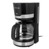 Cafetiera Filtru de Cafea Teesa, 1000W, Capacitate 1.5L (10 Cesti), Cana din Sticla, Filtru Permanent Reutilizabil, Functie Mentinere la Cald, Sistem Anti-Picurare, Oprire Automata, Negru