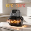 FRITEUZA GLASS AIRFRYER 4L+1.5L 1500W TEESA