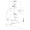 SUPORT SATELITI MAX 3.5KG SET 2BUC