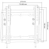 SUPORT UNIVERSAL LED TV 13 inch-42 inch CU INCLINARE