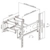 SUPORT UNIVERSAL LED TV CURBAT 32-55 INCH