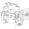 SUPORT TV DE PERETE 13-27 INCH CABLETECH