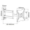 SUPORT TV 13-42 INCH PIVOTARE ORIZONTALA/VERT SUPORT TV 13-42 INCH PIVOTARE ORIZONTALA/VERT