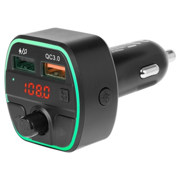 MODULATOR FM AUDIO BLUETOOTH QC 3.0 2X USB MODULATOR FM AUDIO BLUETOOTH QC 3.0 2X USB