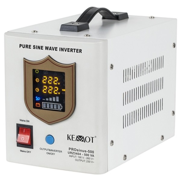UPS CENTRALE TERMICE SINUS PUR 500VA/300W 12V KEMOT UPS CENTRALE TERMICE SINUS PUR 500VA/300W 12V KEMOT
