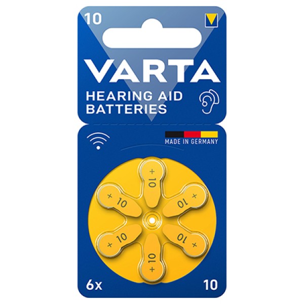 BATERII AUDITIVE 10 BLISTER 6 VARTA BATERII AUDITIVE 10 BLISTER 6 VARTA