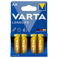 BATERIE ALCALINA LONGLIFE LR06 BLISTER 4 BUC VARTA