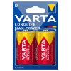 BATERIE ALCALINA MAX POWER LR20 BLISTER 2 BUC VARTA