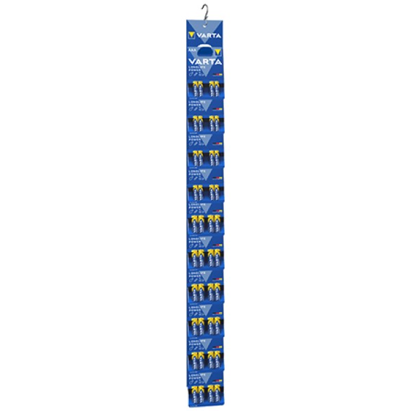 DISPLAY LONGLIFE POWER 8 AAA + 12 AA VARTA