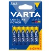 BATERIE ALCALINA LONGLIFE POWER LR03 BLISTER 6BUC VARTA