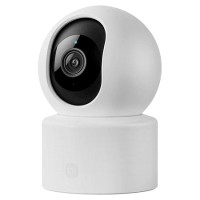 Camera de supraveghere interior smart Xiaomi C201, Wi-Fi 6, Full HD 1080p, Pan-Tilt 360°, Audio bidirecțional, Vedere nocturnă IR, Slot Card, Alb