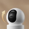 Camera de supraveghere interior smart Xiaomi C201, Wi-Fi 6, Full HD 1080p, Pan-Tilt 360°, Audio bidirecțional, Vedere nocturnă IR, Slot Card, Alb
