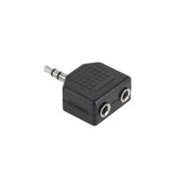 Adaptor jack 3.5 tata-2x3.5 mama - conexiune fiabilă și versatilă