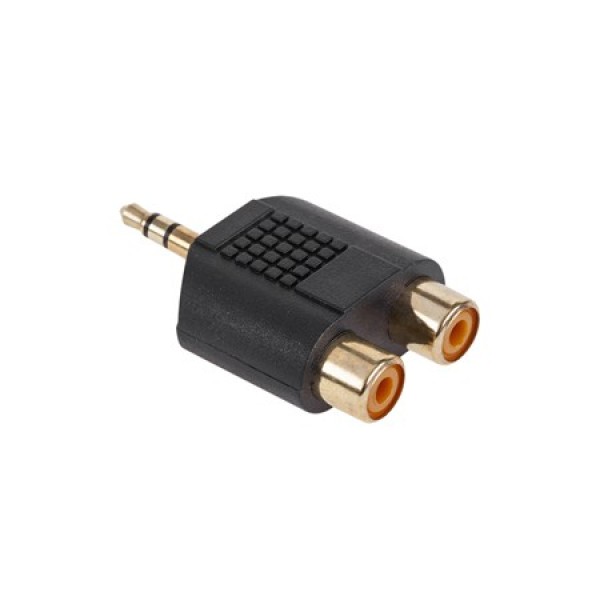 Adaptor3.5 st tata-2rca mama gold - adaptor jack 3.5 mm stereo Adaptor3.5 st tata-2rca mama gold - adaptor jack 3.5 mm stereo