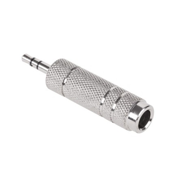 Adaptor jack 3.5-jack 6.3 metal - conectica premium Adaptor jack 3.5-jack 6.3 metal - conectica premium