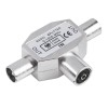 Splitter Semnal TV Coaxial Cabletech, 1 Intrare Mufa Mama - 2 Iesiri Mufa Tata, Banda 5-1000 MHz, Carcasa Metalica