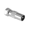 Adaptor mufa tv tata - f tata cupru pentru conexiuni fiabile Adaptor mufa tv tata - f tata cupru pentru conexiuni fiabile