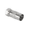 Adaptor mufa tv mama - f tata cupru pentru conectica Adaptor mufa tv mama - f tata cupru pentru conectica