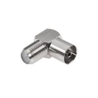 Adaptor mufa tv mama - f mama metal pentru conectivitate fiabilă