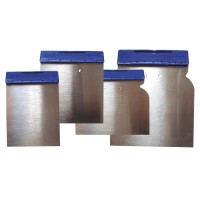 SET SPATULE METALICE CU MANER PLASTIC - 4P.