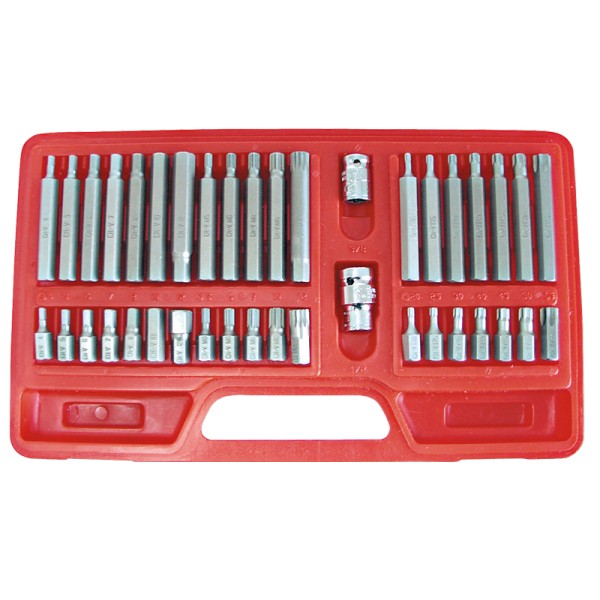 SET VARFURI CANELATE/TORX CR-VA - 40P. SET VARFURI CANELATE/TORX CR-VA - 40P.