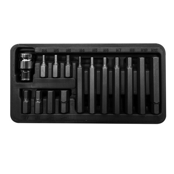 SET VARFURI HEXAGONALE CR-VA S2 - 15P. SET VARFURI HEXAGONALE CR-VA S2 - 15P.