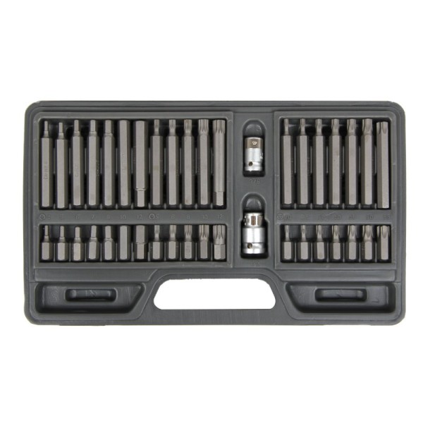 SET VARFURI HEXAGONALE/CANELATE/TORX CR-VA S2 - 40P. SET VARFURI HEXAGONALE/CANELATE/TORX CR-VA S2 - 40P.