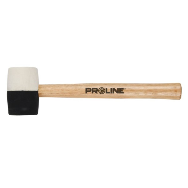 CIOCAN CAUCIUC BICOLOR CU MANER LEMN 63MM / 780G