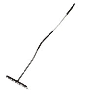 GREBLA METALICA CU MANER METALIC 150CM / 16 DINTI
