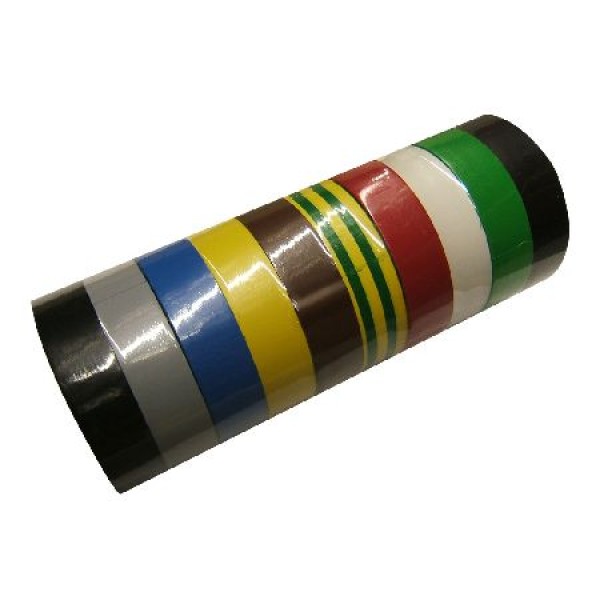 Banda izolatoare atestata multicolor 15x0.15mm / 10m - izolație sigură pentru cabluri
