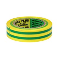 Banda izolatoare atestata 19x0.15mm verde-galben 20m