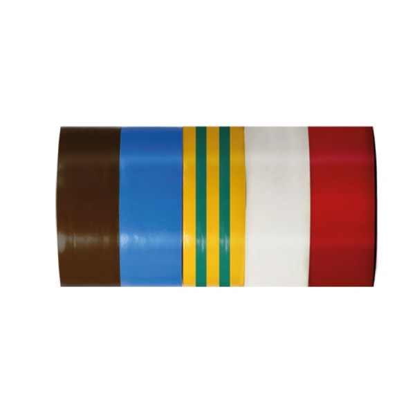 BENZI IZOLATOARE MULTICOLOR 19X0.13MM / 10M, 5/SET