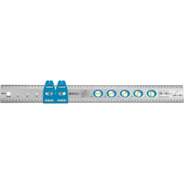 RIGLA ALUMINIU CU SCALA METRICA SI BOLOBOACE 600MM RIGLA ALUMINIU CU SCALA METRICA SI BOLOBOACE 600MM
