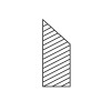 DREPTAR ALUMINIU TRAPEZOIDAL - 3000MM