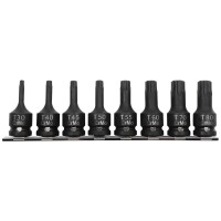 SET TUBULARE IMPACT CU VARF TORX T30-T80 - 8P.