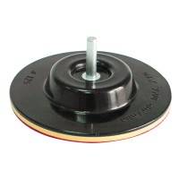 SUPORT DISC ABRAZIV AUTO-ADEZIV GUMAT CU TIJA / 125MM
