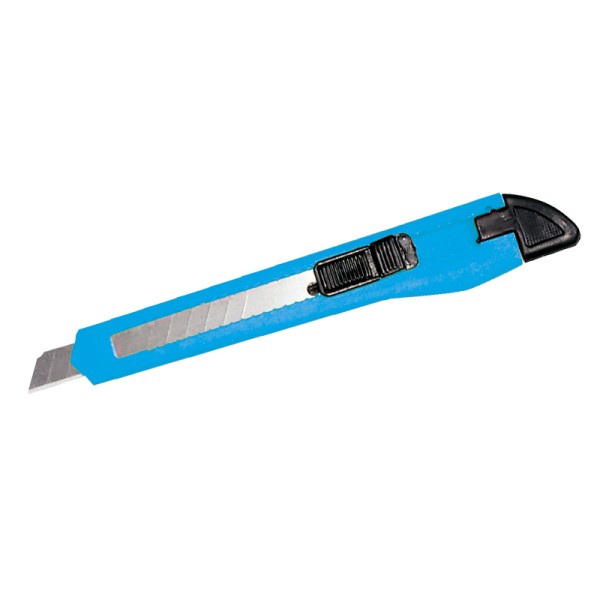 CUTTER PLASTIC CU BUTON BLOCARE - 9MM CUTTER PLASTIC CU BUTON BLOCARE - 9MM