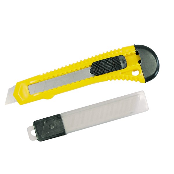 SET CUTTER PLASTIC CU BUTON BLOCARE CU 10 LAME - 18MM SET CUTTER PLASTIC CU BUTON BLOCARE CU 10 LAME - 18MM
