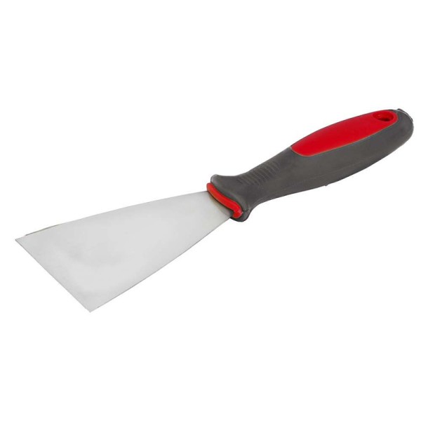 SPACLU INOX CU MANER BIMATERIAL 125MM SPACLU INOX CU MANER BIMATERIAL 125MM
